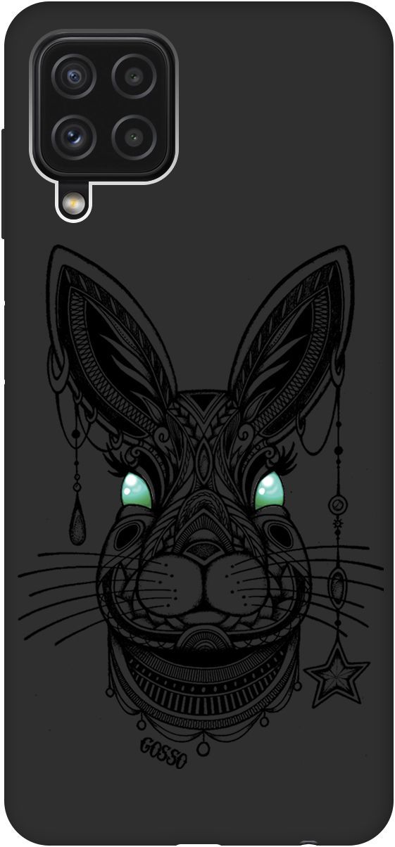 

Чехол на Samsung Galaxy A22 "Grand Rabbit" черный, Черный;голубой, 2065