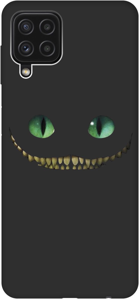 

Чехол на Samsung Galaxy A22 "Cheshire Cat" черный, Черный;зеленый, 2065
