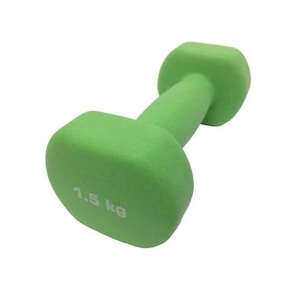 

Неразборная гантель неопреновая SportElite ES-039 1 x 1,5 кг, зеленый, ES-039
