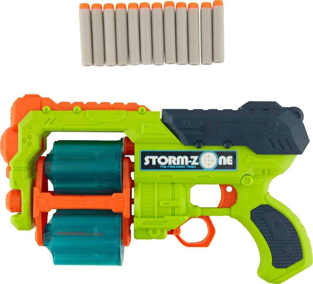 Бластер игрушечный с мягкими снарядами Bigga 13 предметов в ассортименте (цвет по наличию)