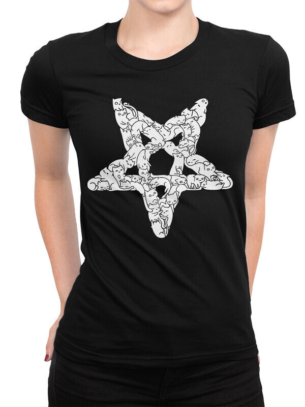 

Футболка женская Dream Shirts Пентаграмма из Котиков 5000684-1 черная 2XL, Черный, Пентаграмма из Котиков 5000684-1