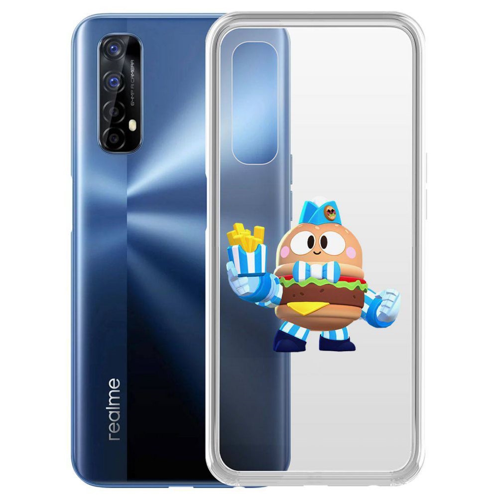 

Чехол-накладка Brawl Stars-Бургер Лу для Realme 7