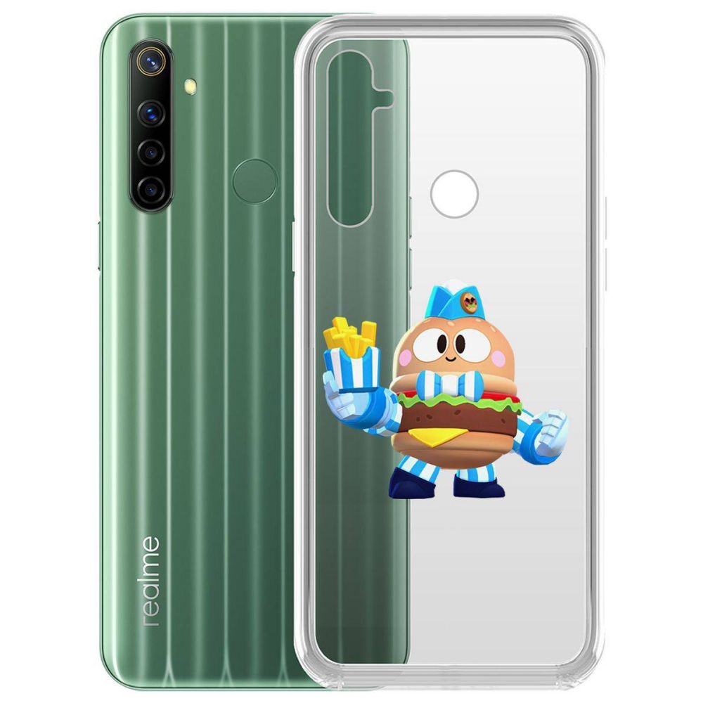 

Чехол-накладка Brawl Stars-Бургер Лу для Realme 6i