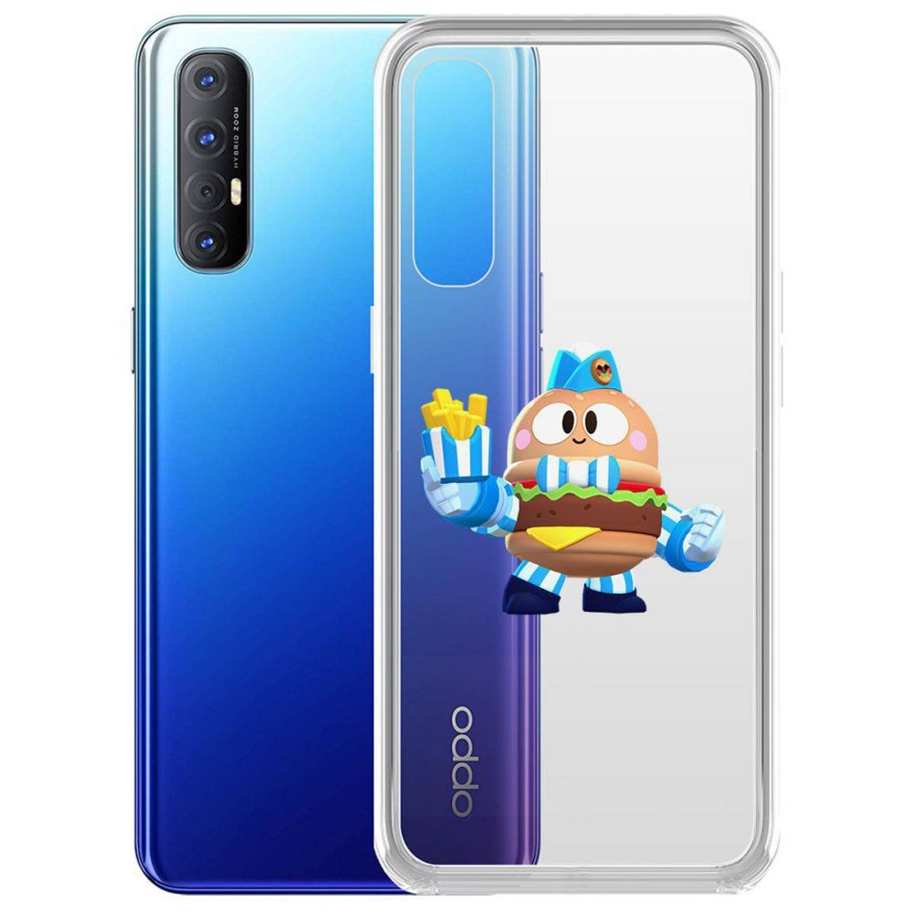 

Чехол-накладка Brawl Stars-Бургер Лу для Oppo Reno3 Pro