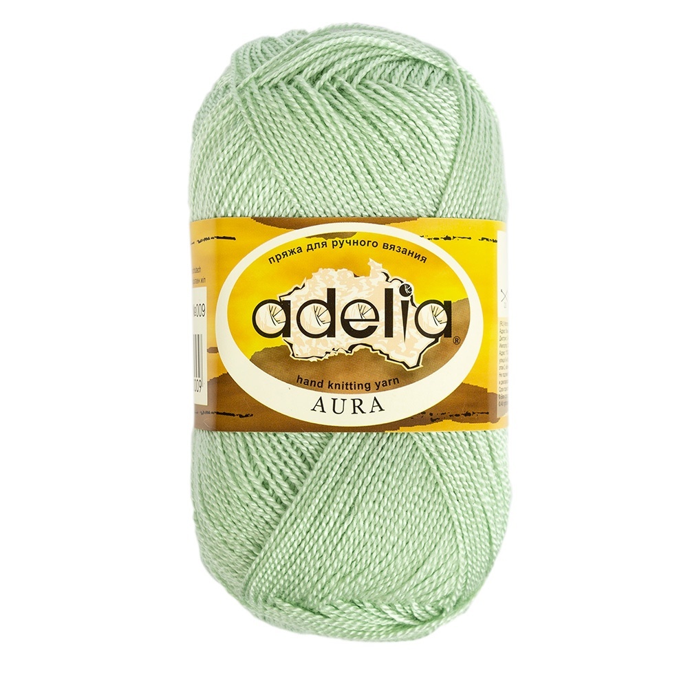 

Пряжа Adelia Aura №009 светло-зеленый, Aura
