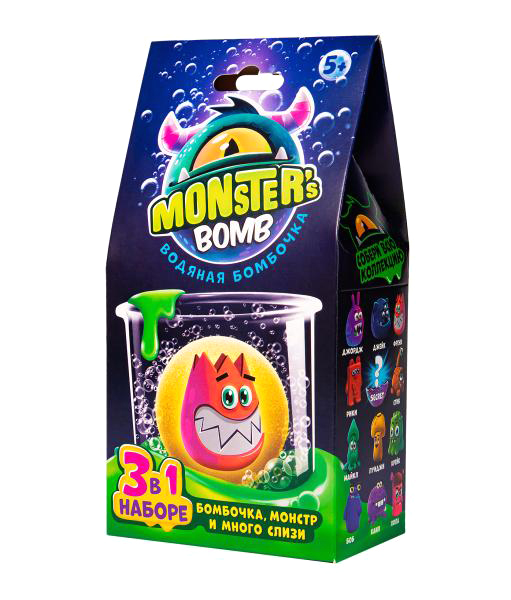 фото Набор для слайма slime monster's bomb водяная бомбочка, 3 в 1 mb001p