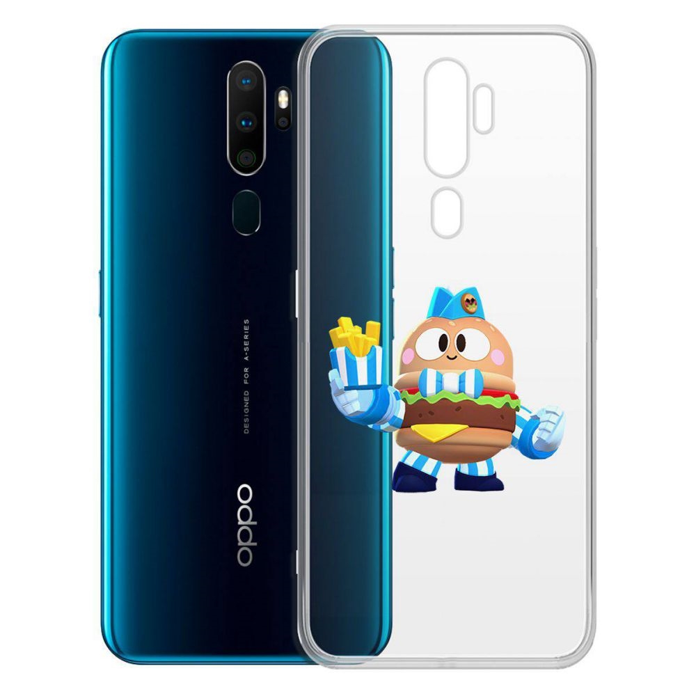 

Чехол-накладка Brawl Stars-Бургер Лу для Oppo A5 (2020)/A9 (2020)