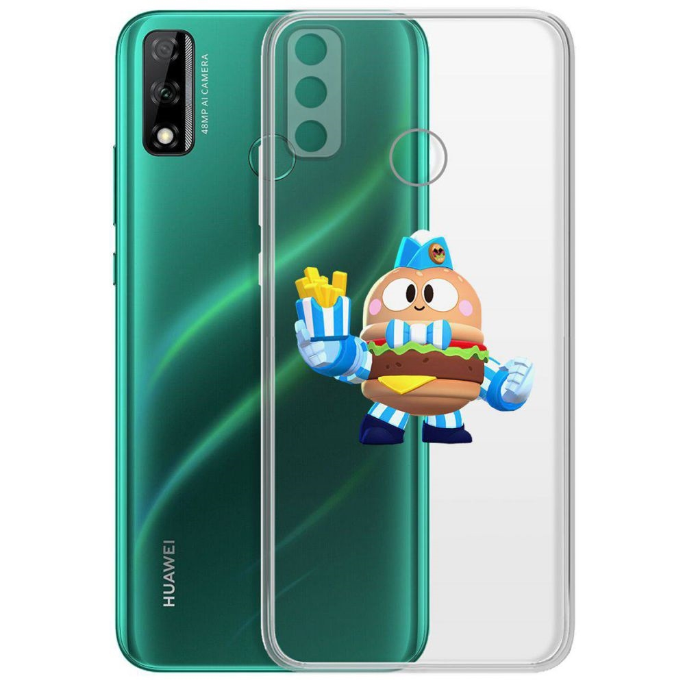 

Чехол-накладка Brawl Stars-Бургер Лу для Huawei Y8s