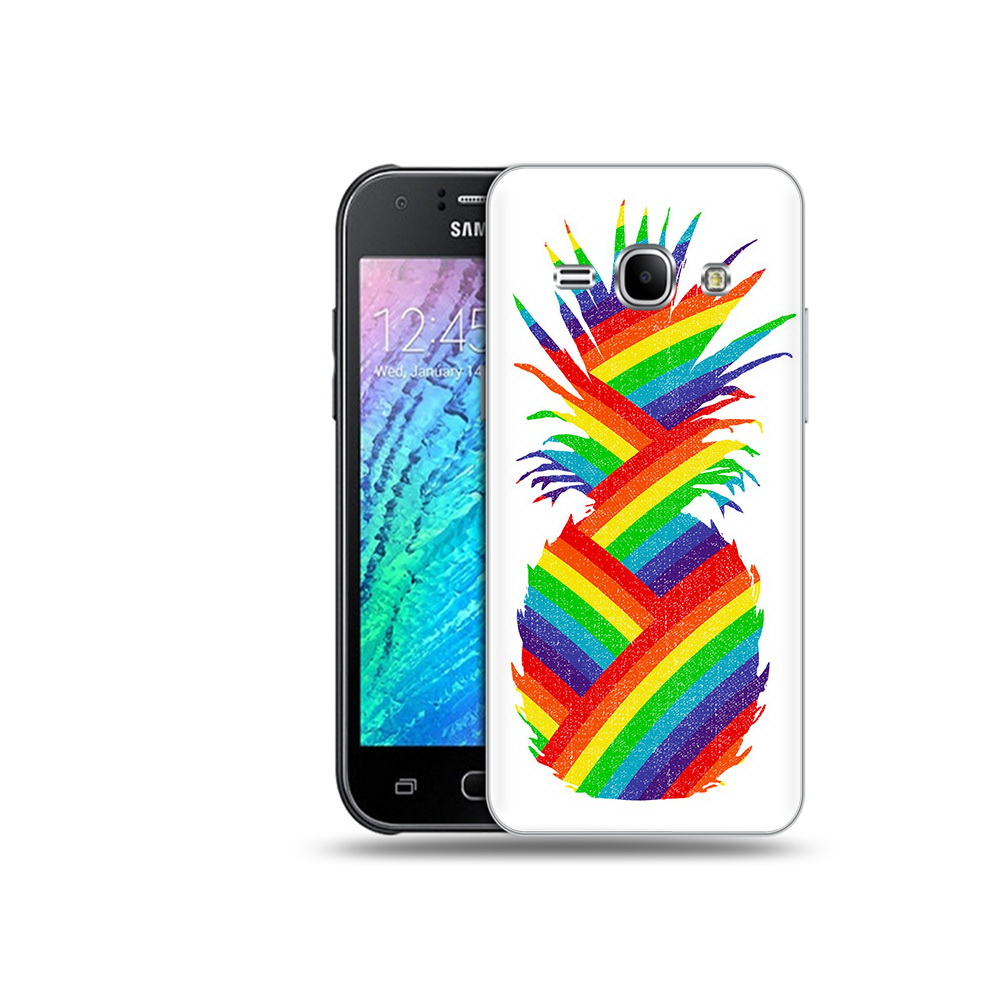 

Чехол MyPads Tocco для Samsung Galaxy J1 радужный ананас (PT26162.569.566), Прозрачный, Tocco