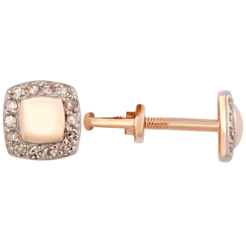 

Серьги из красного золота с бриллиантом 585Gold 102004142, 102004142