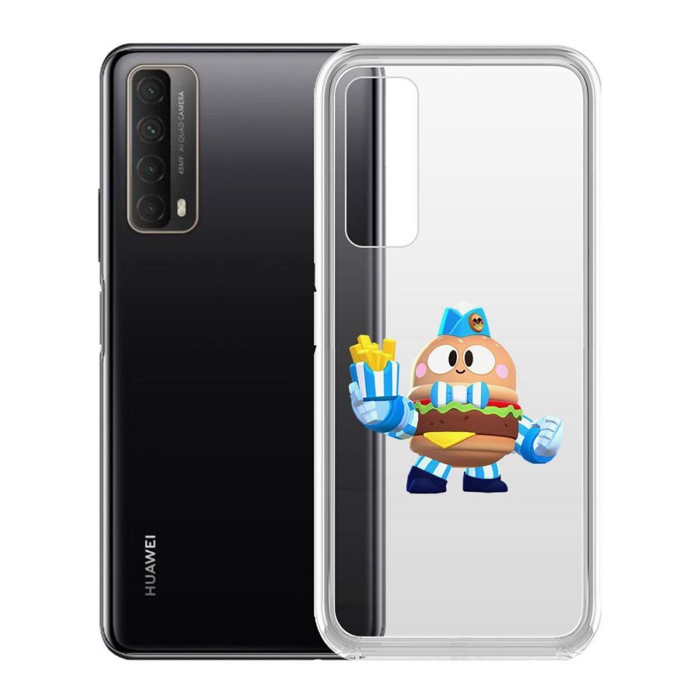 

Чехол-накладка Brawl Stars-Бургер Лу для Huawei P Smart 2021