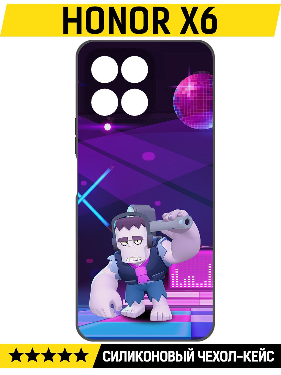 

Чехол-накладка Софт Brawl Stars - Фрэнк для Honor X6, Черный