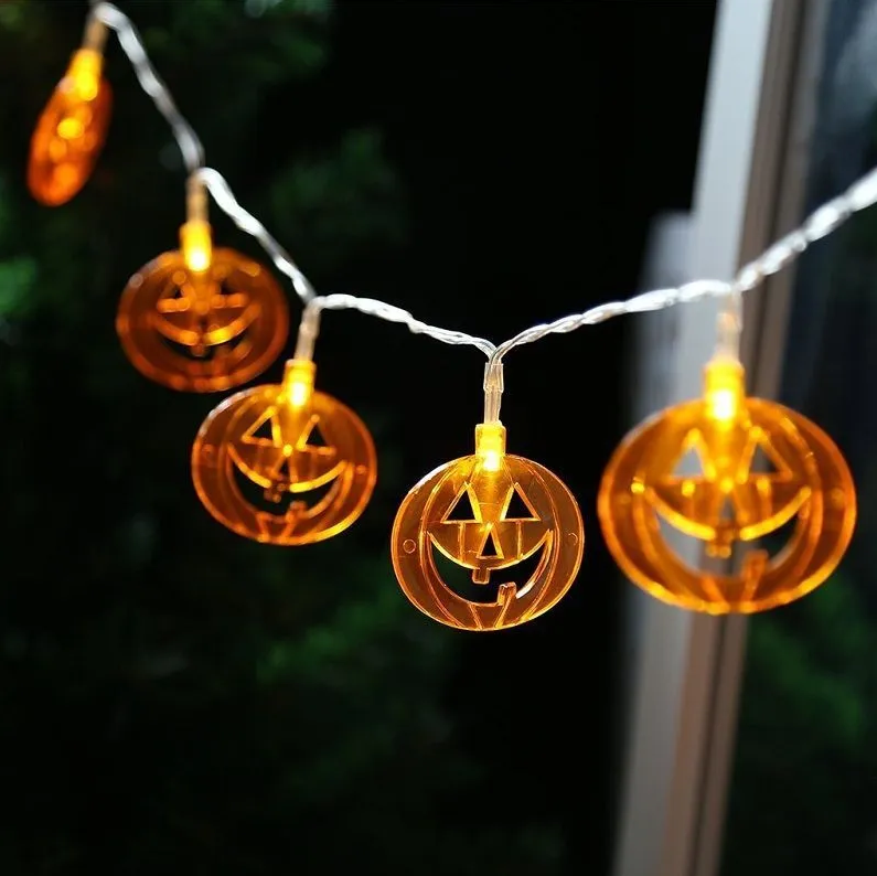 

Гирлянда для хэллоуина FUNRAY Тыква Джека оранжевая 20 шт 3 м, Halloween-3