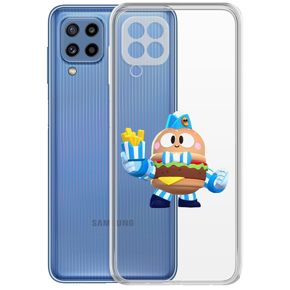 

Чехол-накладка Brawl Stars-Бургер Лу для Samsung Galaxy M32 (M325)
