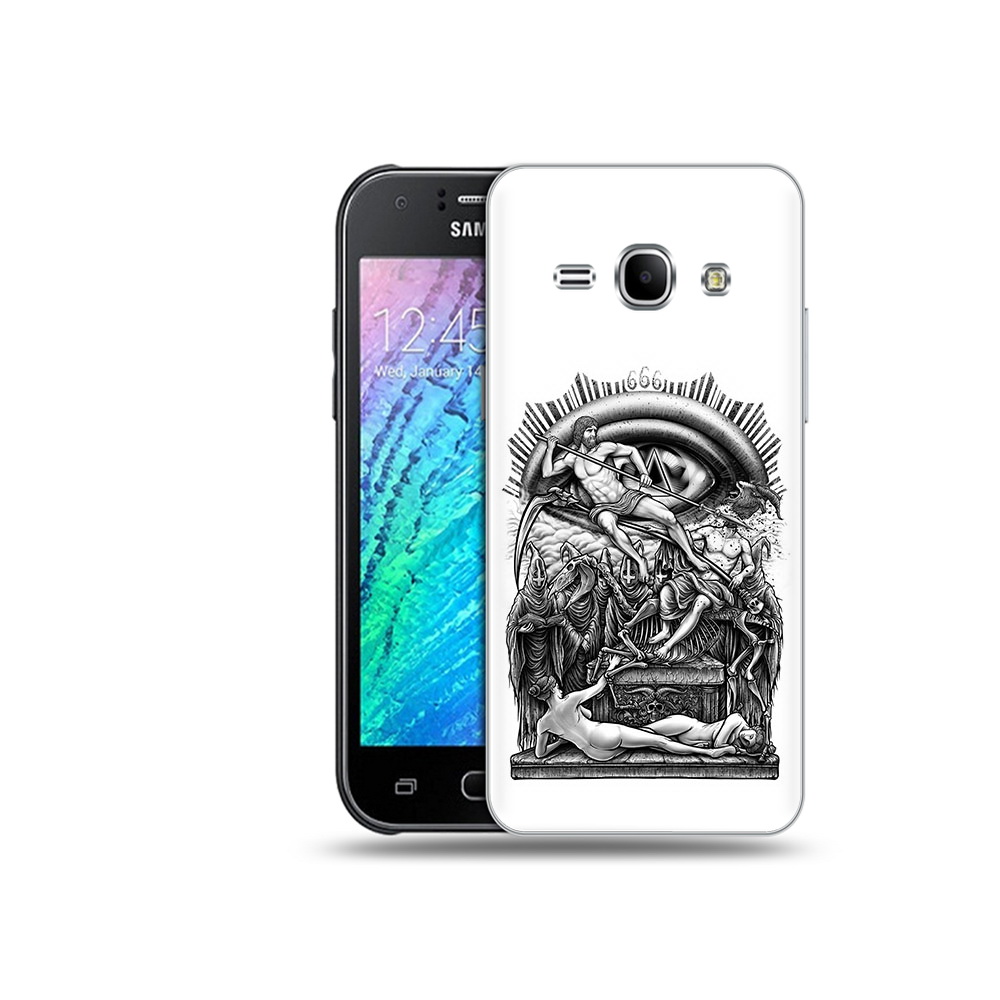 

Чехол MyPads Tocco для Samsung Galaxy J1 оракул черно белый (PT26162.569.528), Прозрачный, Tocco