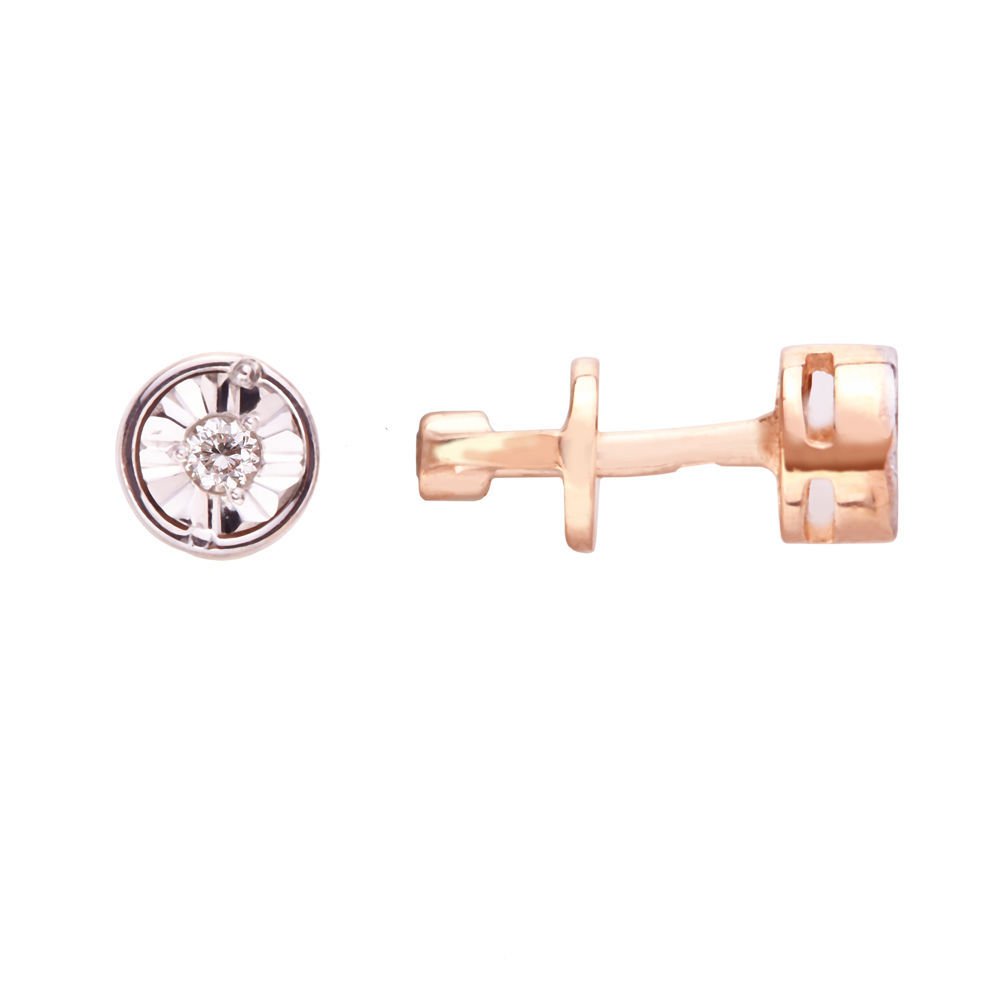 

Серьги из красного золота с бриллиантом 585Gold 102001972, 102001972