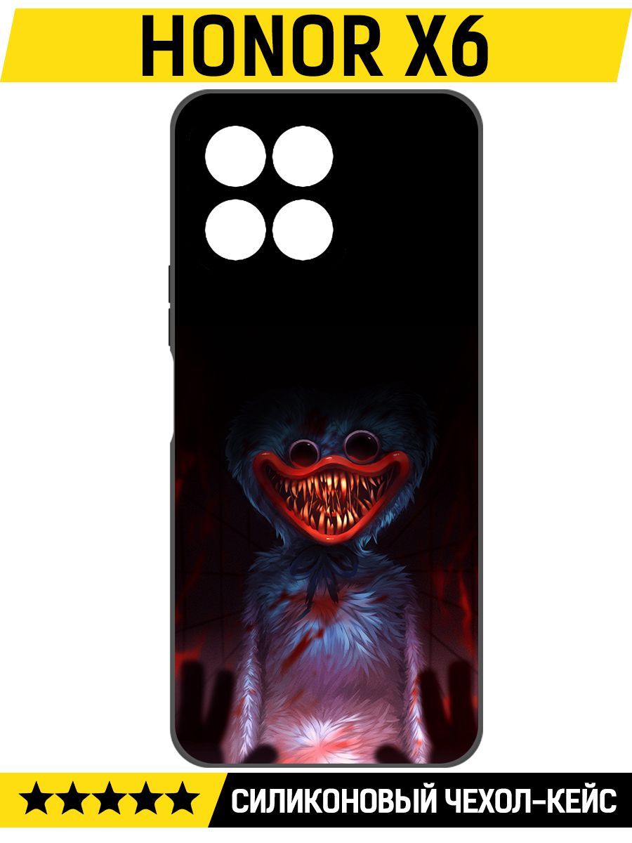 

Чехол-накладка Софт Атака Хаги Ваги для Honor X6, Черный
