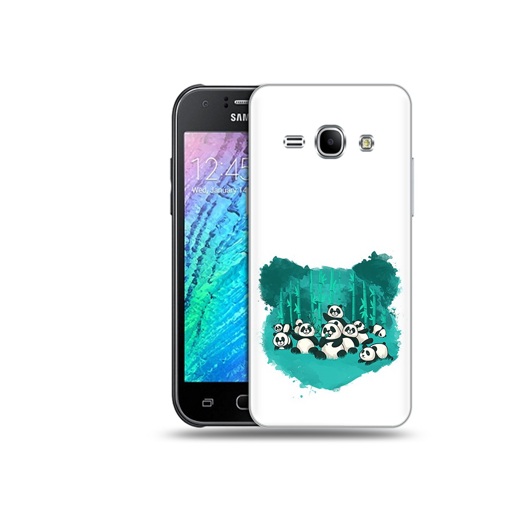

Чехол MyPads Tocco для Samsung Galaxy J1 нарисованные панды (PT26162.569.508), Прозрачный, Tocco