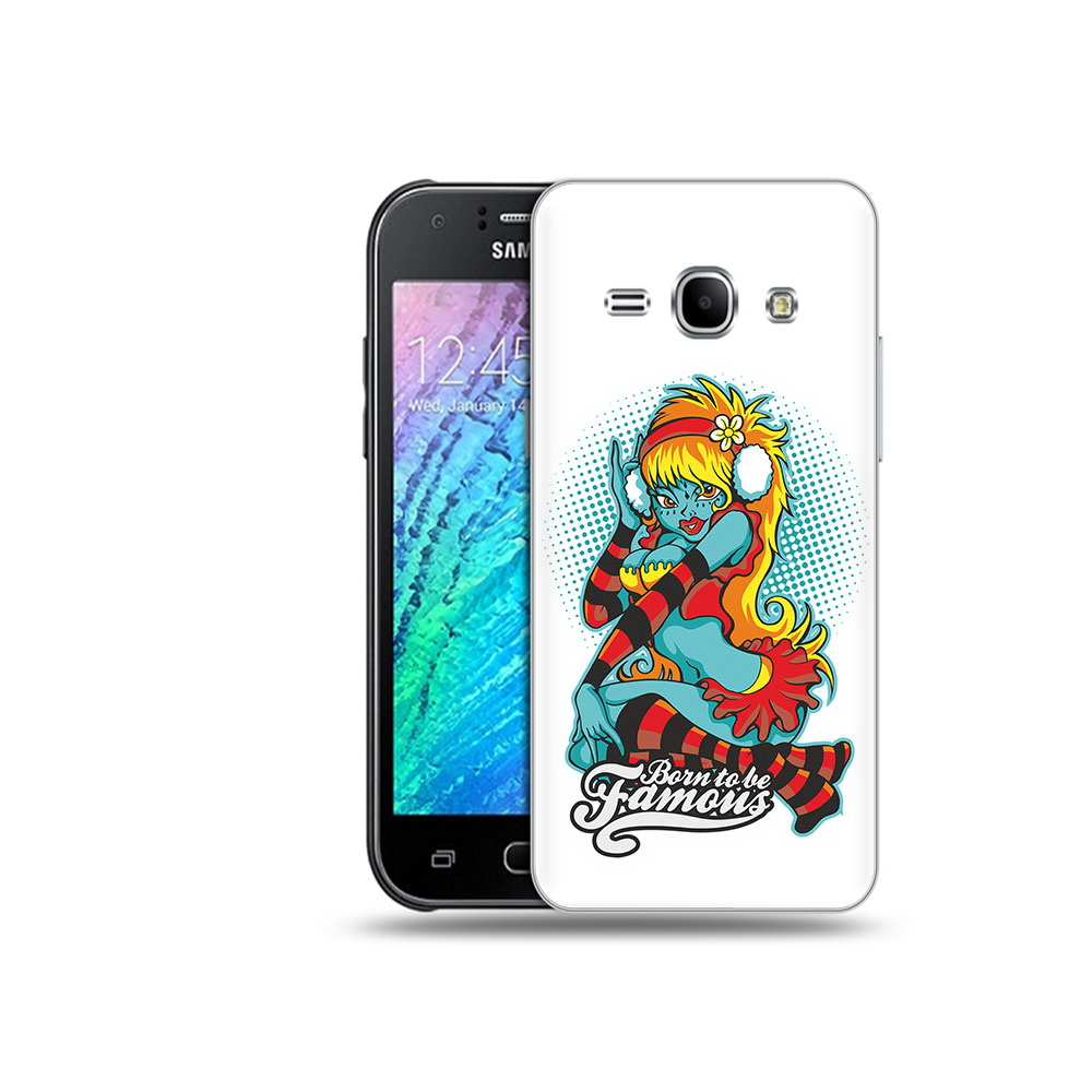 

Чехол MyPads Tocco для Samsung Galaxy J1 нарисованная девушка в наушниках, Прозрачный, Tocco