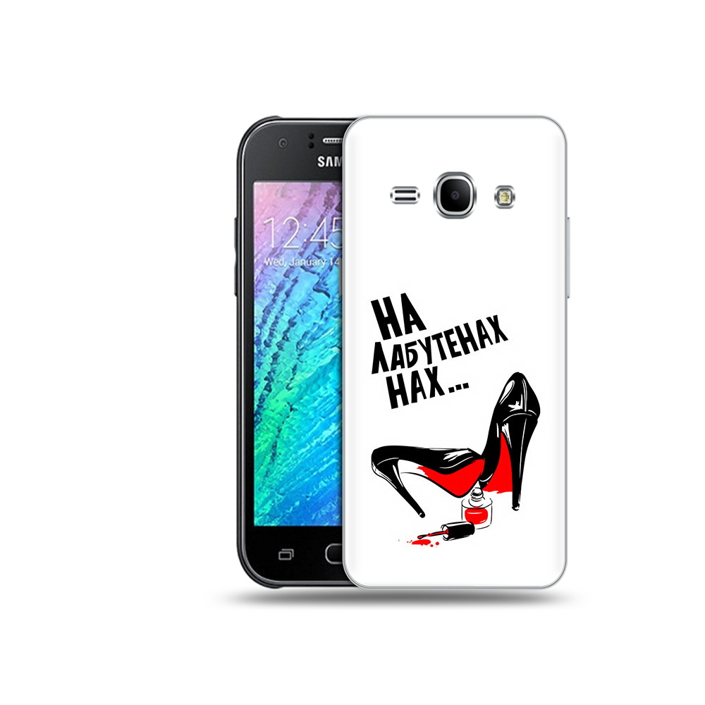 

Чехол MyPads Tocco для Samsung Galaxy J1 на лабутенах (PT26162.569.493), Прозрачный, Tocco