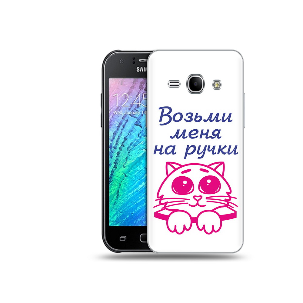 

Чехол MyPads Tocco для Samsung Galaxy J1 мяу (PT26162.569.491), Прозрачный, Tocco