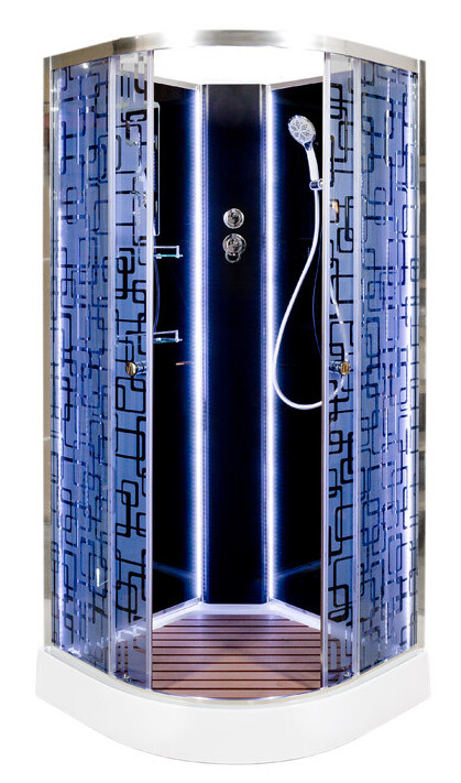 

Душевая кабина Deto BM1510NLEDBLACK, BM1510NLEDBLACK