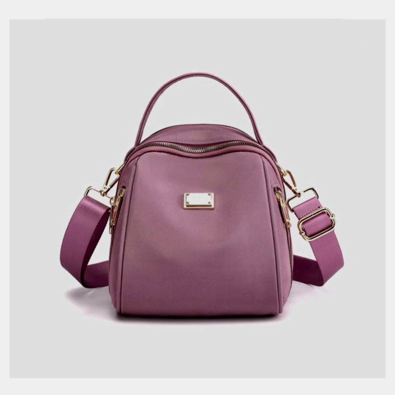 Сумка-рюкзак женская CHIBAO Chibao-001 темно-розовая, 20х19х13 см