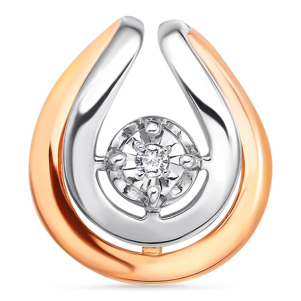 

Бегунок из красного золота 585Gold 103002142, бриллиант, 103002142