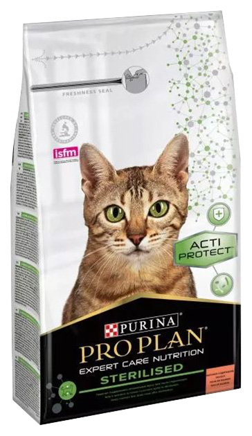 

Сухой корм для кошек PRO PLAN Sterilised, лосось, 1.5кг