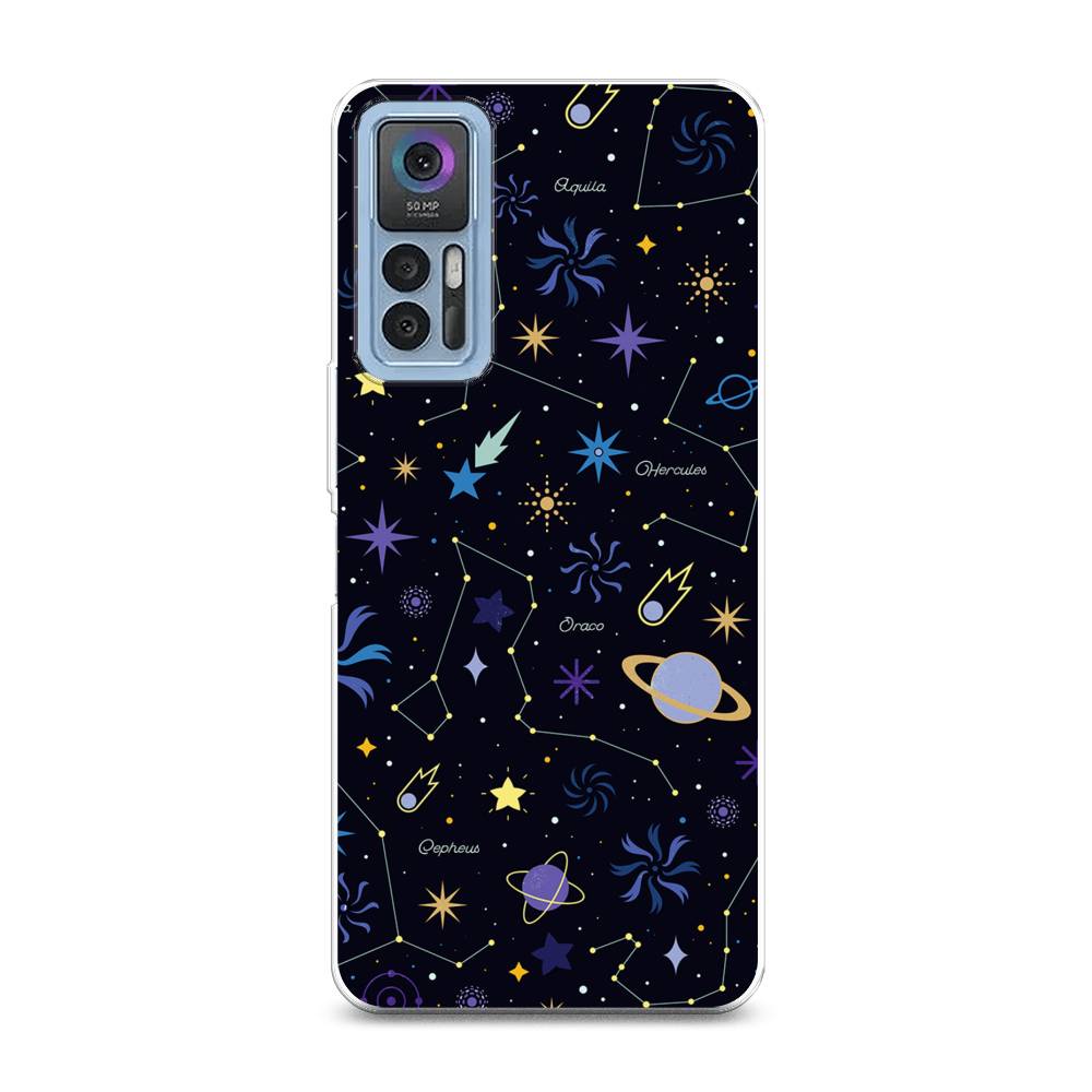

Чехол на TCL 30 "Цветной космос", Желтый, 290950-2