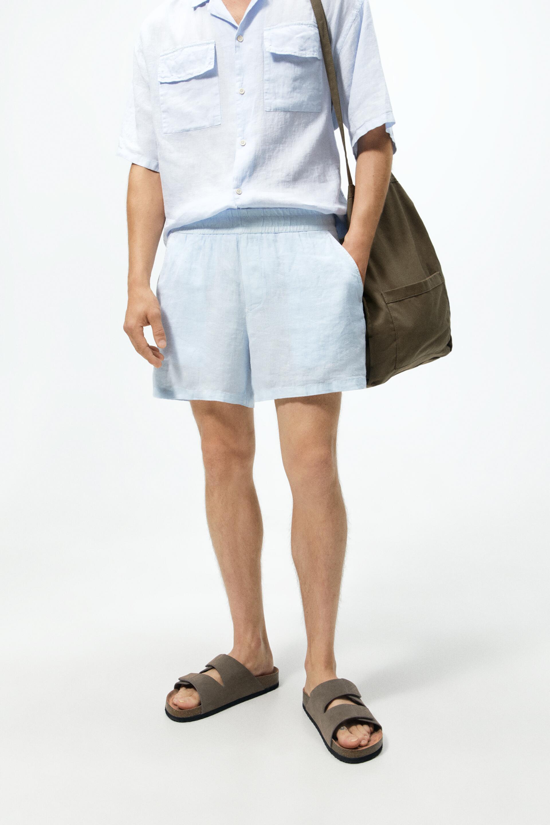 

Шорты мужские ZARA 05746262 синие L (доставка из-за рубежа), 05746262