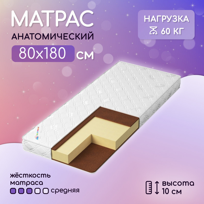 

Матрас детский Капризун Джангл Симпл, 80*180 см, Джангл Симпл