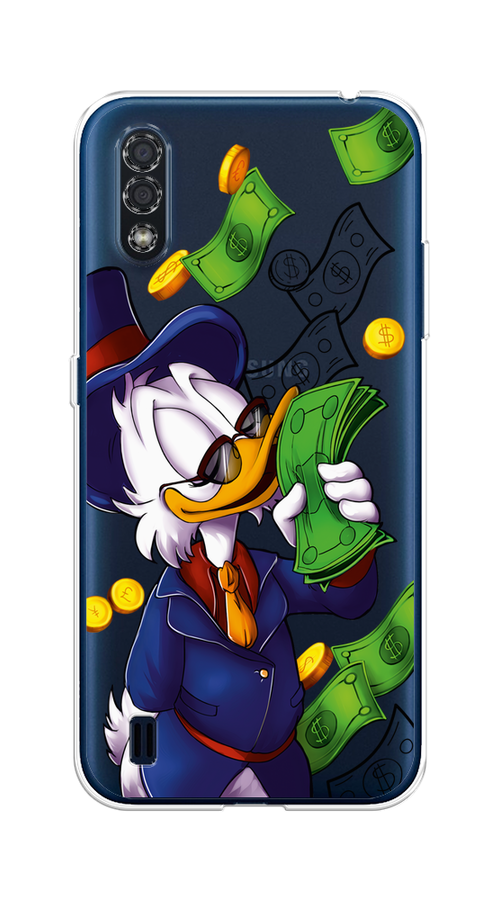 

Чехол на Samsung Galaxy M01 "Scrooge McDuck with Money", Синий;зеленый;белый, 2101150-6