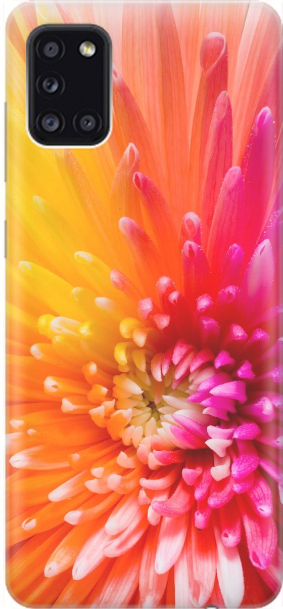 

Силиконовый чехол на Samsung Galaxy A31 "Розовая хризантема", Оранжевый;розовый, 1534