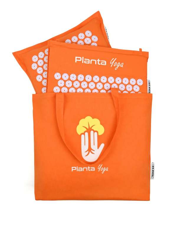 Купить YOGA_MAXI Акупунктурный коврик, подушка, Массажный акупунктурный коврик и подушка Planta Yoga Maxi оранжевый