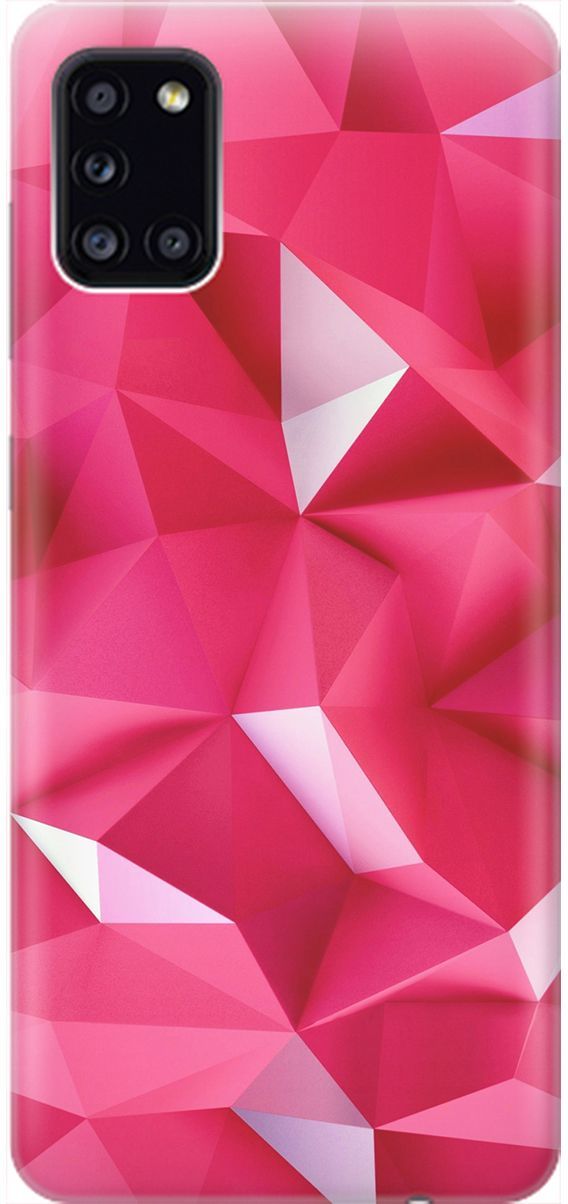 

Силиконовый чехол на Samsung Galaxy A31 "Малиновые ромбы", Красный;розовый, 1970