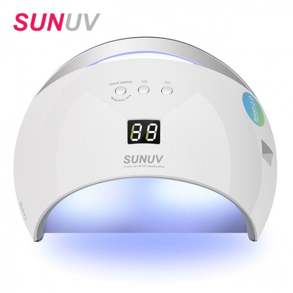 

SUNUV, Лампа SUN 6 LED+UV 48W, 1 шт, Белый