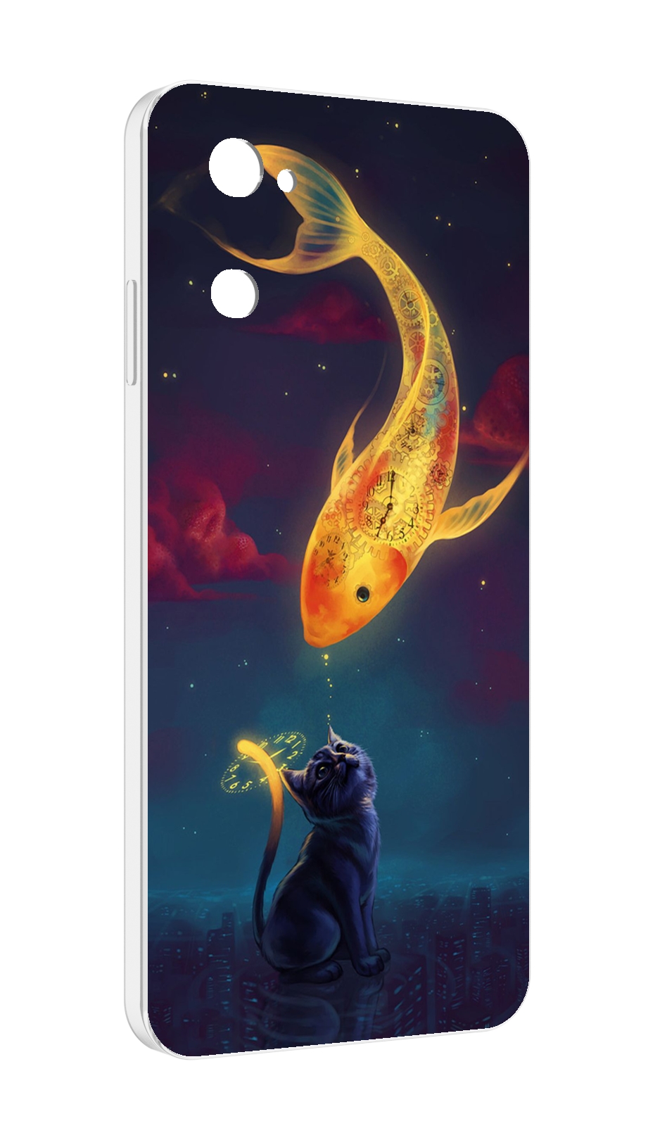 

Чехол MyPads золотая-рыбка-часовая для UleFone Note 12 / Note 12P, Прозрачный, Tocco