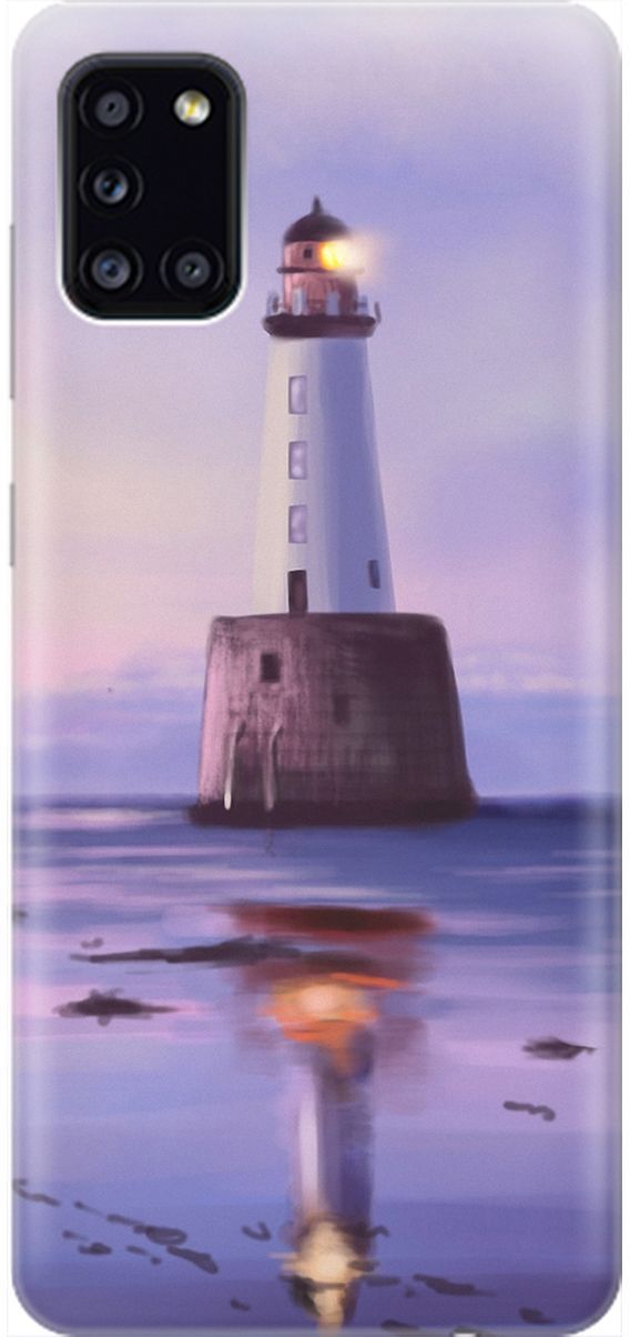 

Силиконовый чехол на Samsung Galaxy A31 "Маяк", Синий;фиолетовый, 1970