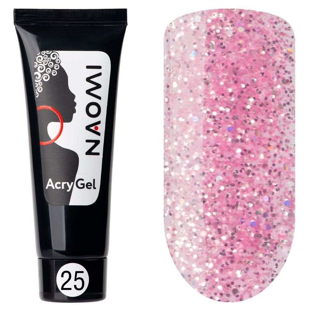 Naomi AcryGel, 15гр (в тубе) NEW 25 Розовый (блеск)