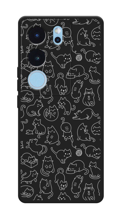 

Чехол Awog на Vivo V29 5G "Шкодливые котики", Прозрачный;бежевый, 269352-1