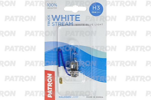 

Лампа Галогенная Блистер 1Шт H3 24V 70W 3800K Pk22s Truck White Stream (+100% Яркости, Ярк