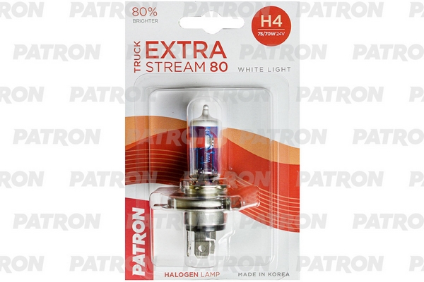 

Лампа Галогенная Блистер 1Шт H4 24V 75/70W 3500K P43t-38 Truck Extra Stream 80 (+80% Яркос