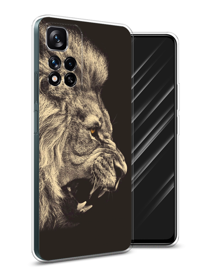 

Чехол Awog на Xiaomi Redmi Note 11 Pro Plus 5G "Львиный рык 2", Разноцветный, 312150-1