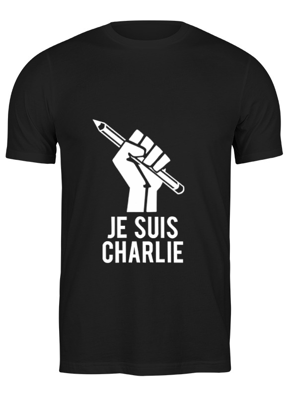 

Футболка мужская Printio Je suis charlie, я шарли 654980 черная L, Черный, Je suis charlie, я шарли 654980