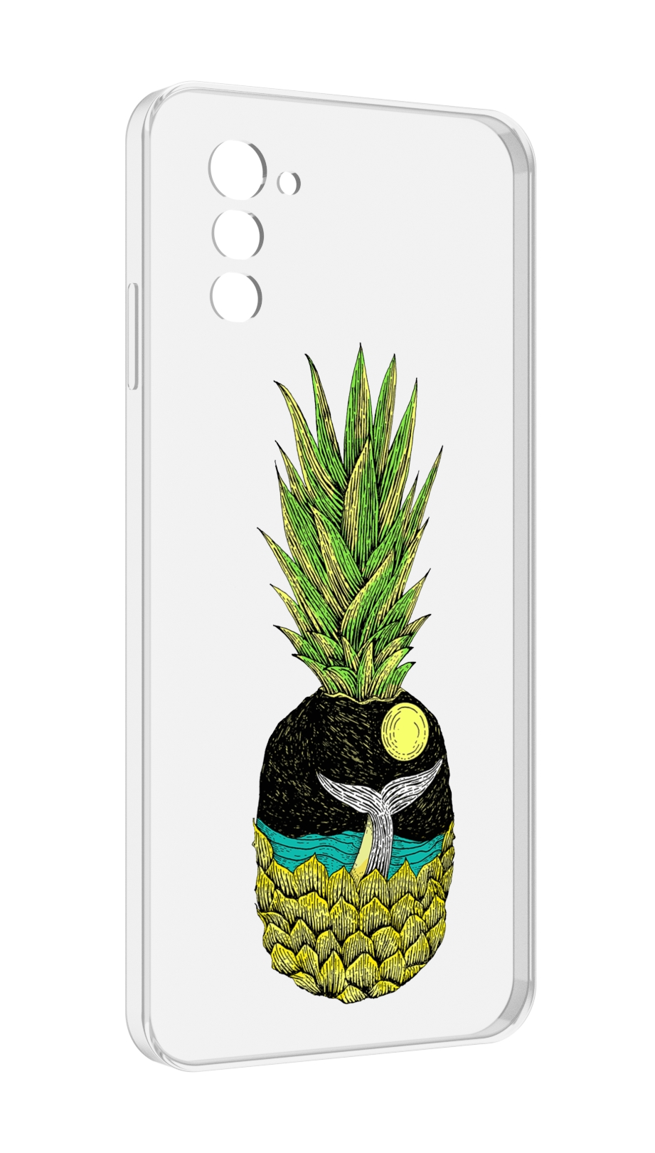 

Чехол MyPads ананас с китом для UleFone Note 12 / Note 12P, Прозрачный, Tocco