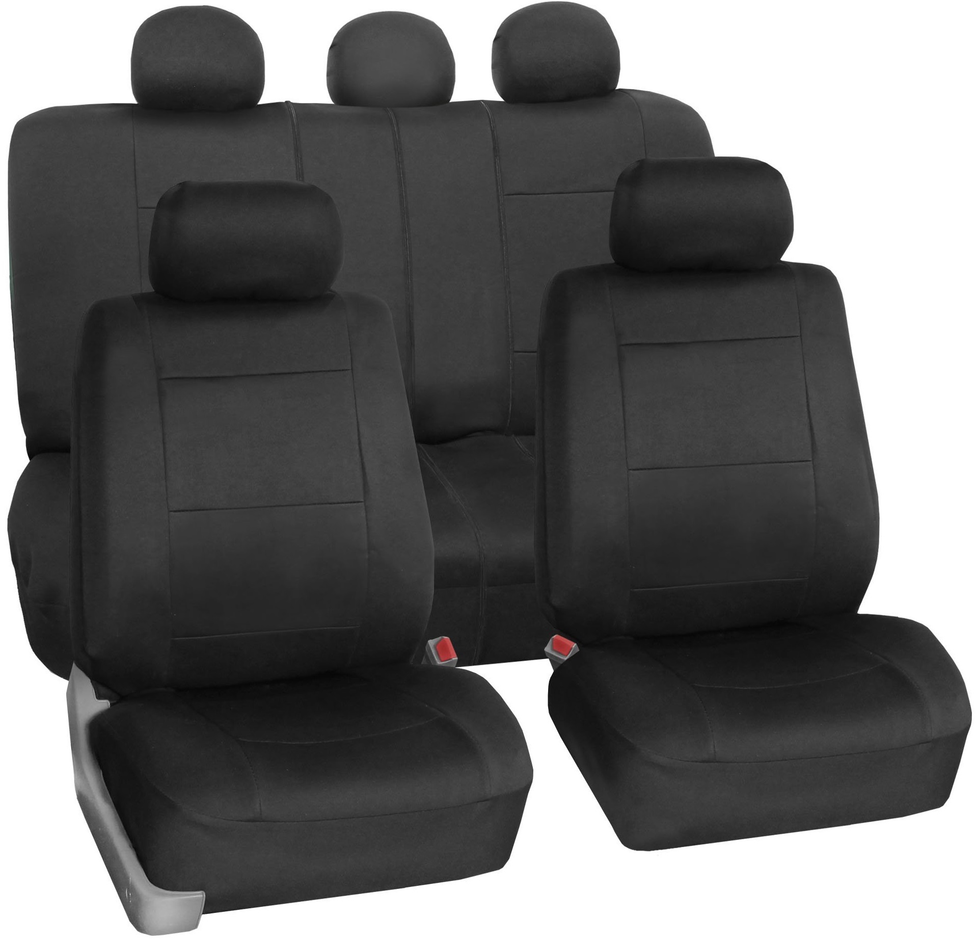 фото Комплект универсальных чехлов для сидений авто, 9 предметов, черный, черный cha9bkbk autokot