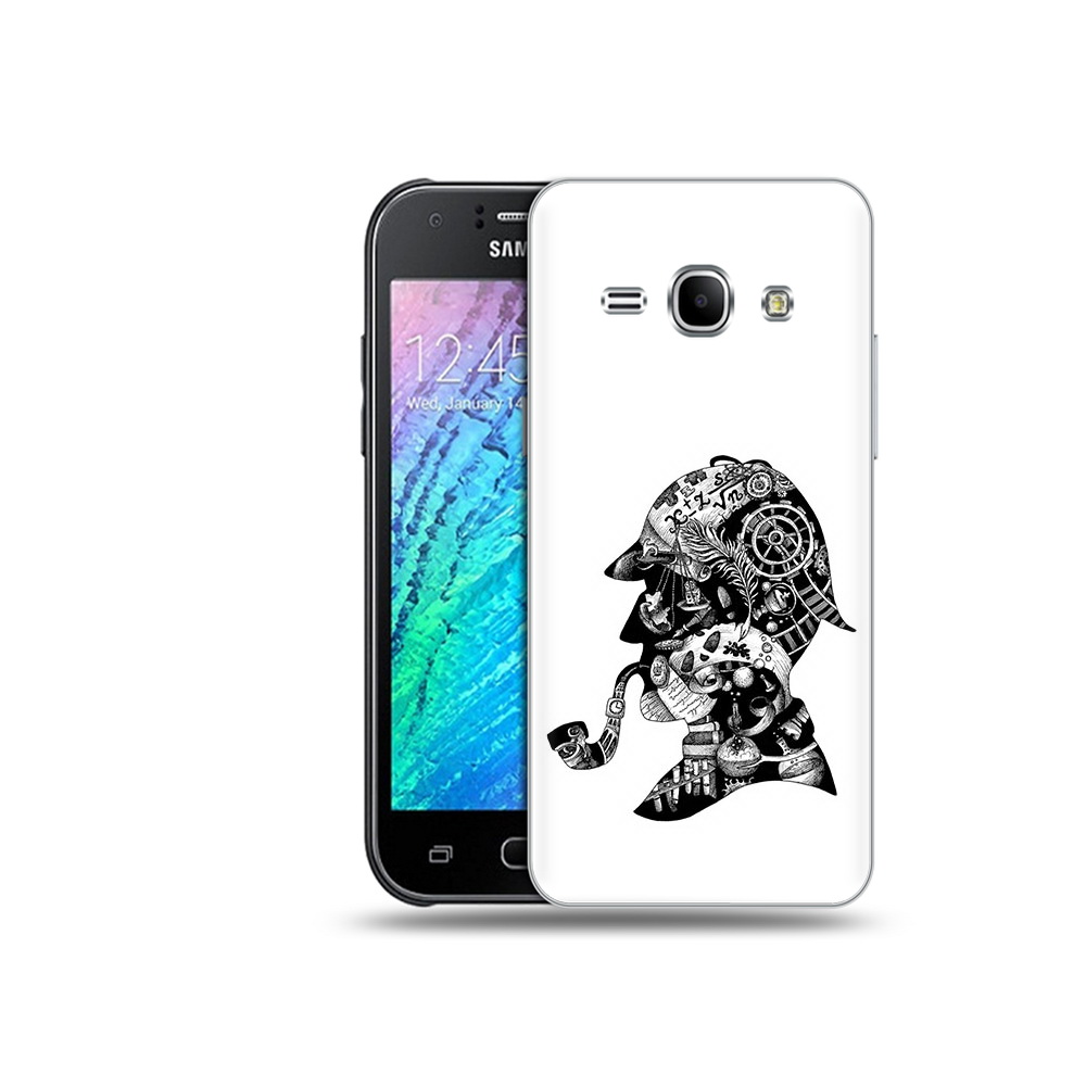 

Чехол MyPads Tocco для Samsung Galaxy J1 мужчина с трубкой абстракция (PT26162.569.488), Прозрачный, Tocco