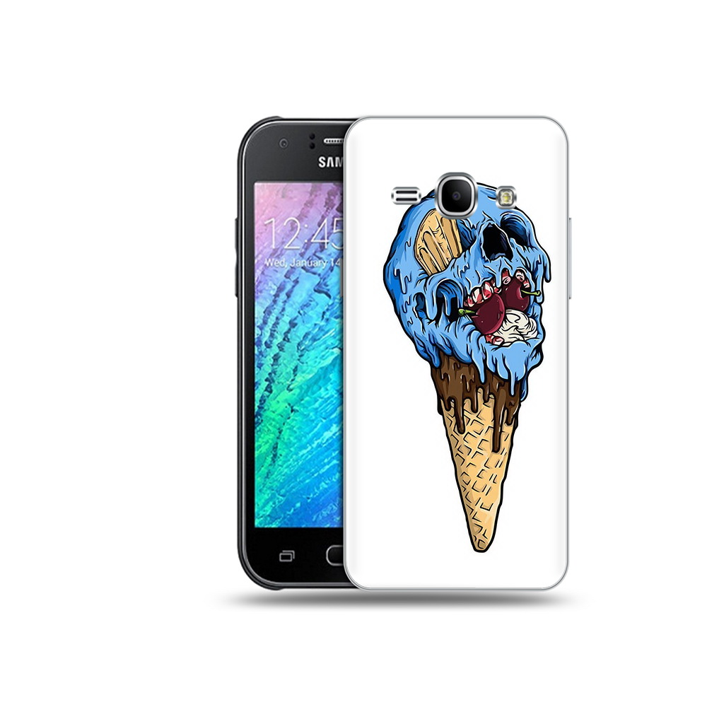 Чехол MyPads Tocco для Samsung Galaxy J1 мороженное череп (PT26162.569.484)
