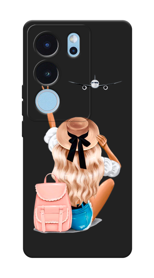 

Чехол Awog на Vivo V29 5G "Автостопом самолетом", Бежевый;белый, 269352-1